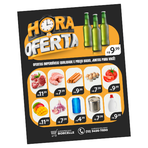 2.500 panfletos / encartes 20x30cm em couchê 90g 4x4