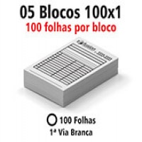 5 Blocos e talões com 100 folhas