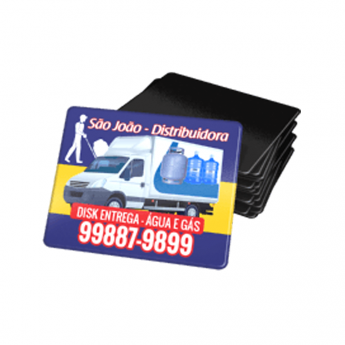 500 imãs de geladeira com 4 catos arredondados couchê 250